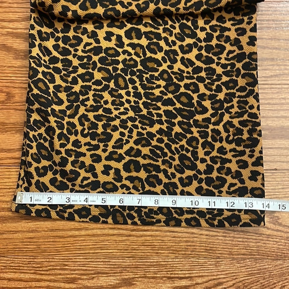 Plus petite women’s leopard print WIDE leg full line stretchy knit pants  2XP - Picture 10 of 14